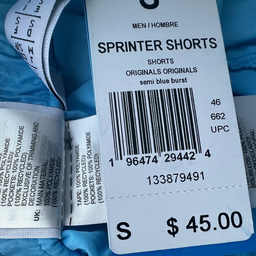 NWT adidas Originals Men's Adicolor Classics Sprinter Shorts IM9434 - Picture 10 of 10